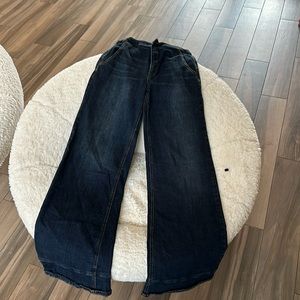 Free people size 27 super wide, leg jeans